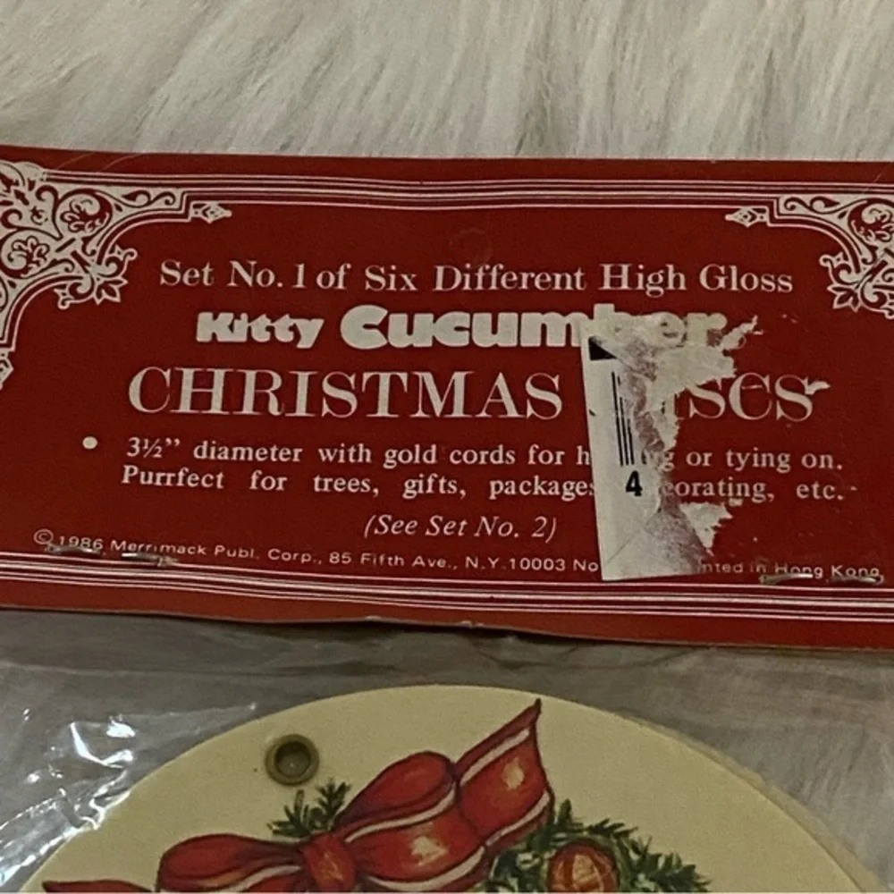 Vintage 1986‎ Kitty Discs New Christmas